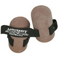 Brown Cupped Rubber Knee Pad w/ 2" Elastic Strap